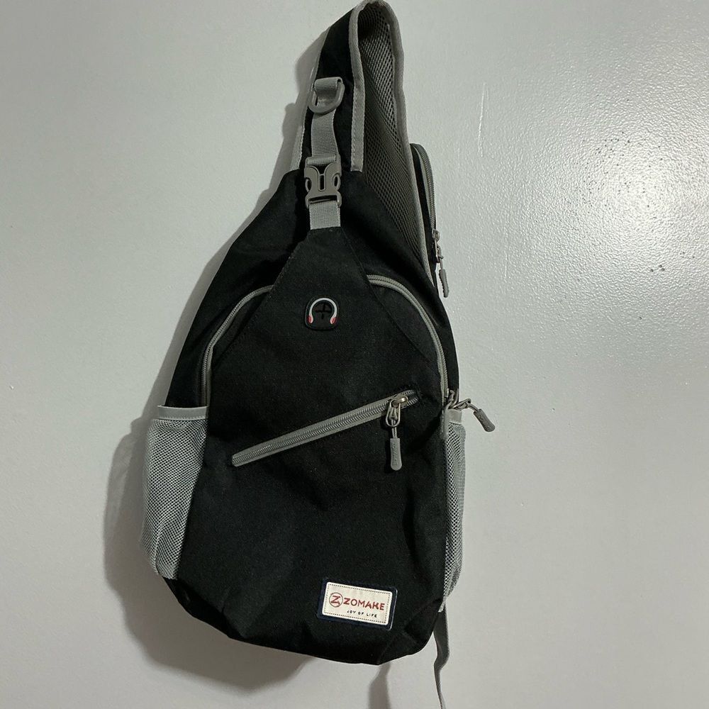 ZOMAKE Sling Bag,Small Crossbody Backpack,Water Resistant Anti Thief Chest Bag